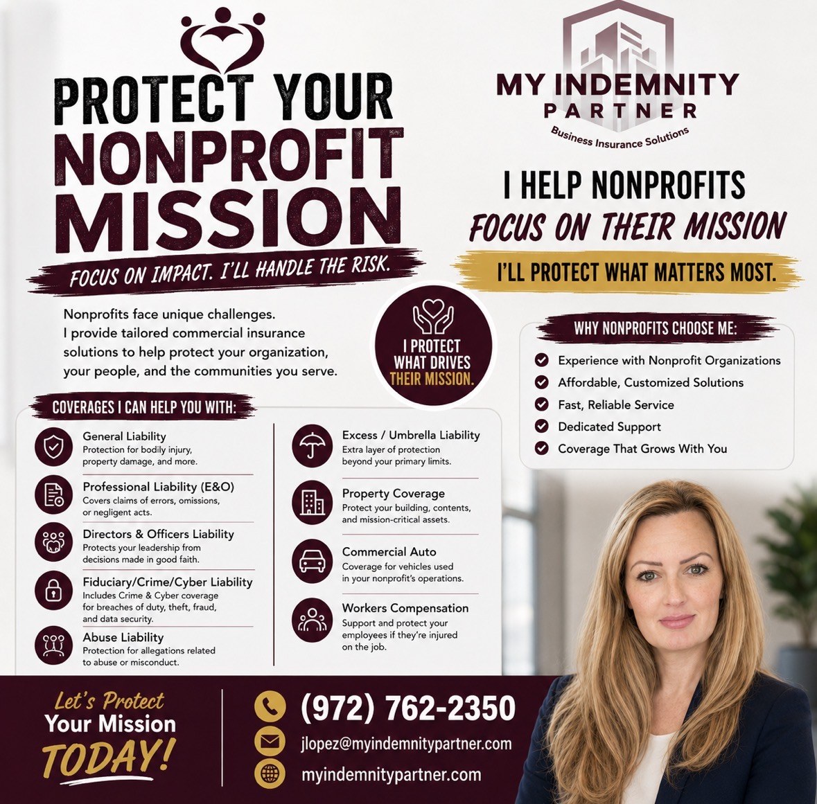 Nonprofit organization insurance solutions from My Indemnity Partner